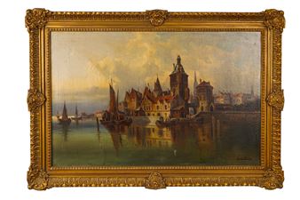 "CANAL SCENE" - Karl Kaufmann