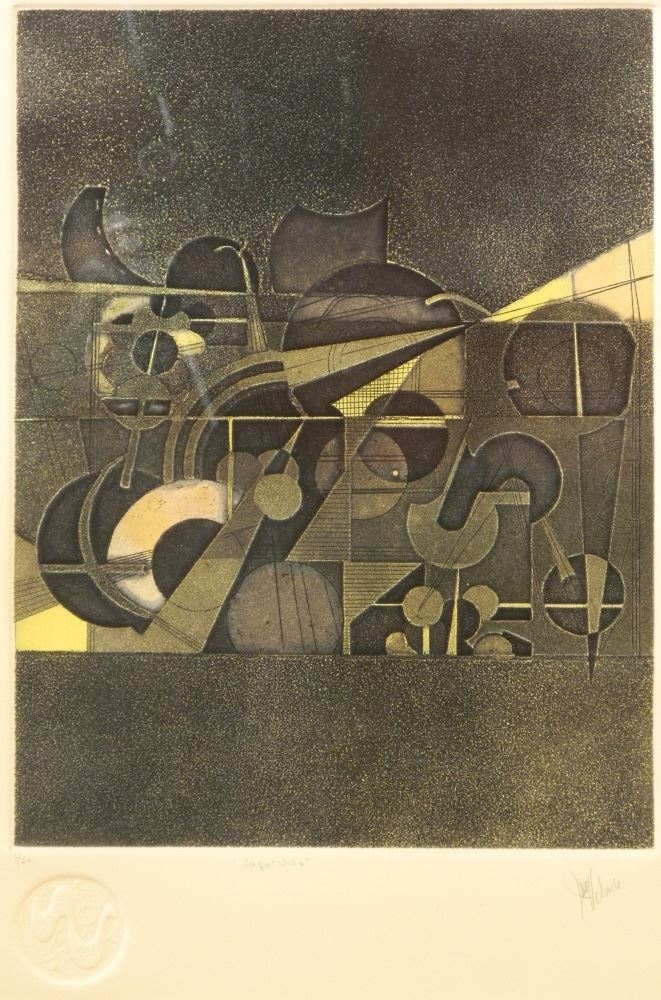 Artwork by Irma Velarde, "Capiches", Made of Etching