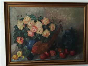 Still life with roses - Ingeborg Bentine Debois