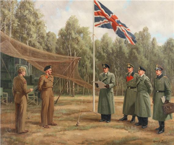 Surrender at Lüneberg Heath, 4 May 1945 by Conrad Heighton Leigh