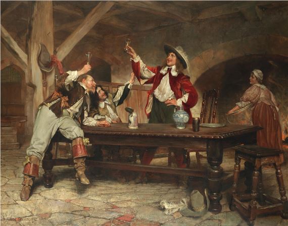 Give a rouse by Edgar Bundy, 1898