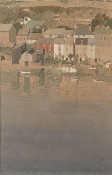 Fowey estuary by Joseph Edward Southall, 1924