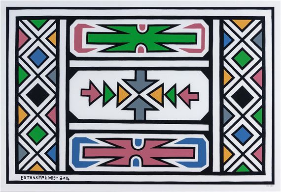 UNTITLED by Esther Mahlangu, 2014