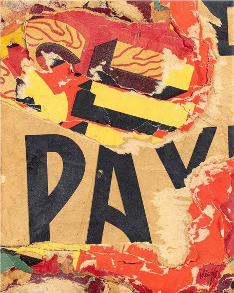 MÉTRO BARBÈS ROCHECHOUART by Jacques Villeglé, Executed in 1992