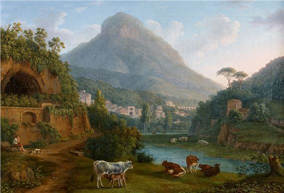 View of Molina in the La Cava Valley and the Monte San Liberatore by Jacob Philippe Hackert, 1806