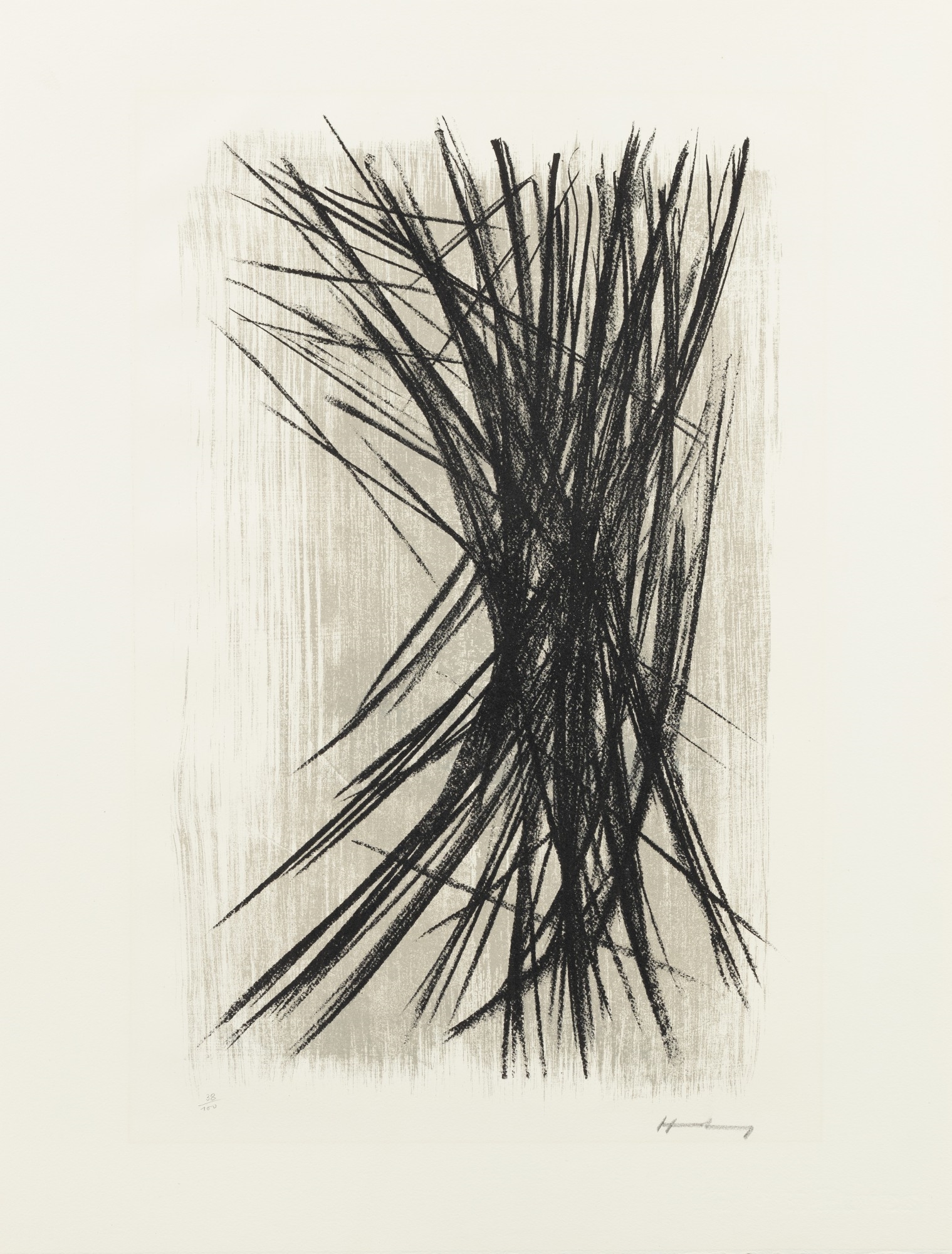 Artwork by Hans Hartung, G5 (I); G9 (II); L10 (III) [3 WORKS], Made of aquatint and etching