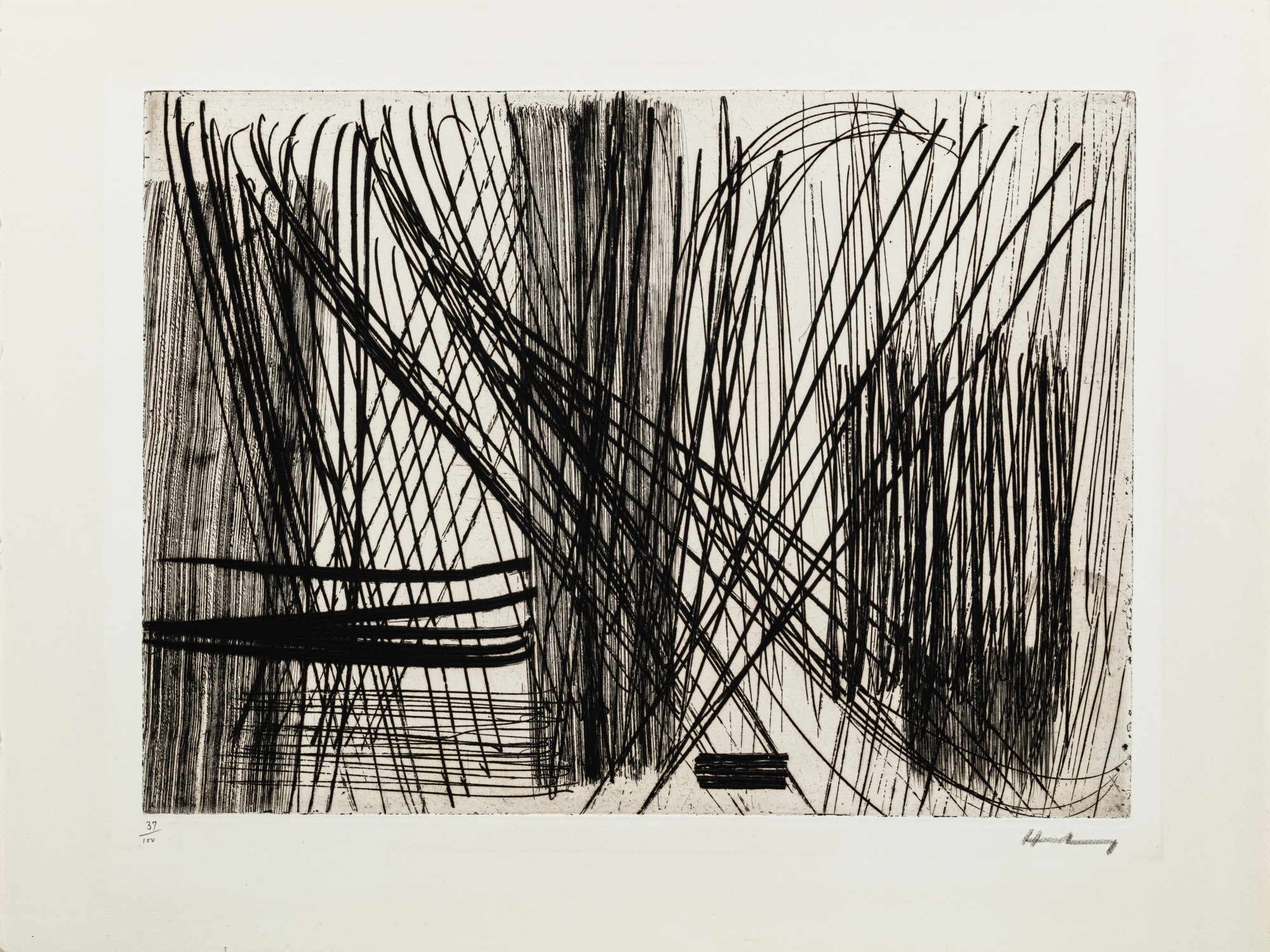 Artwork by Hans Hartung, G22 (I); G24 (II), Made of etching and aquatint