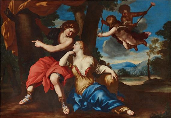 Angelica and Medoro by Giovanni Francesco Romanelli