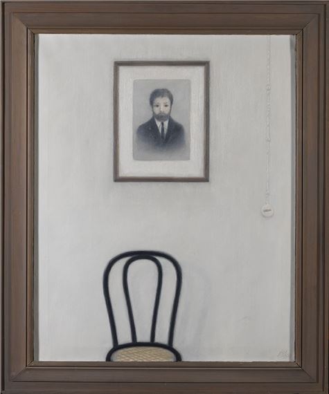 Silla y retrato. by Antonio Lago, 1972