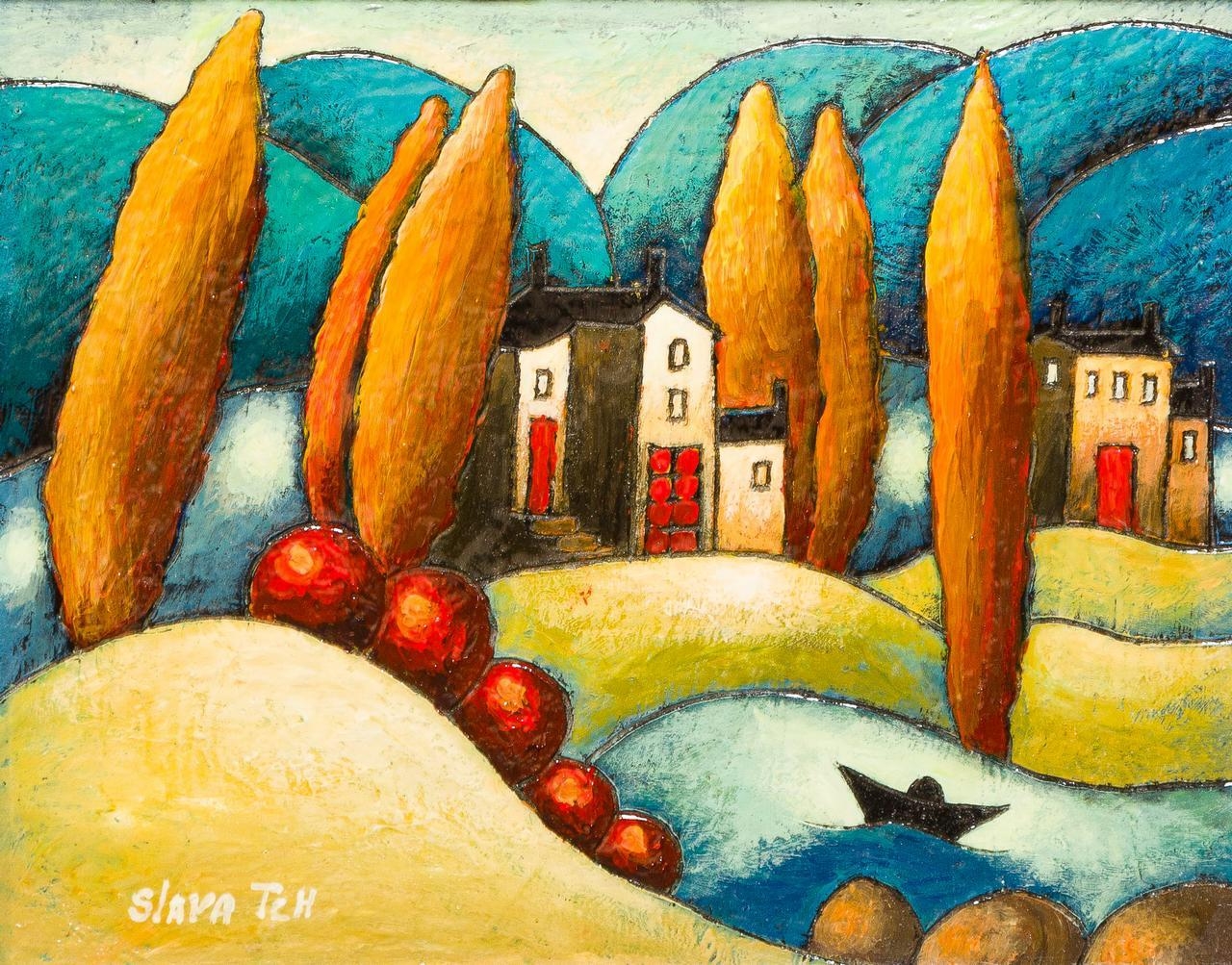 Artwork by Slava Tchistiline, The Heavenly Harmony, Made of acrylic on board