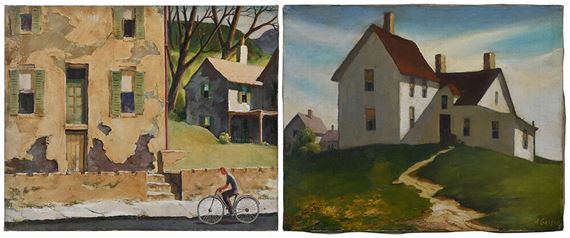 Two Paintings; Derelict Cove by Henry Martin Gasser, 1949