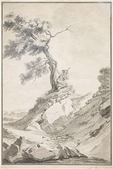 Shepherds Resting by a Tree. - Ludwig Kohl