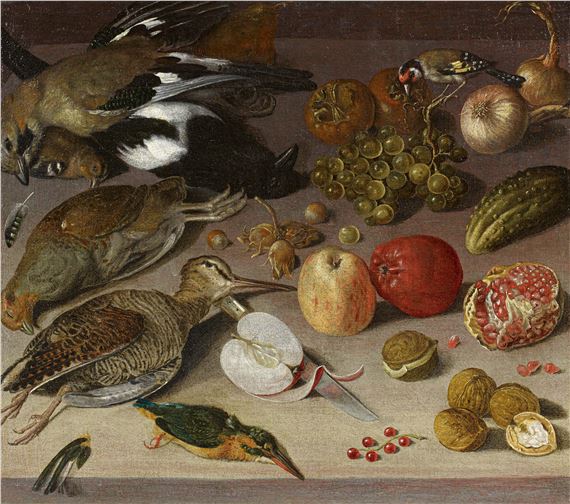 Still Life with Fruits and Birds. by Georg Flegel