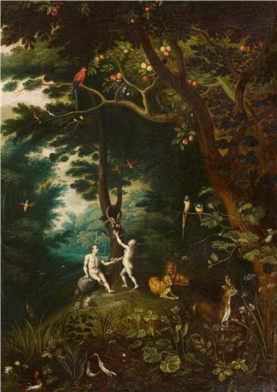 Jan Brueghel the Younger | Adam and Eve in Paradise with the Forbidden ...