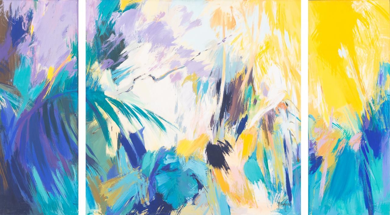 Artwork by María Teresa Martín Vivaldi, Tríptico, Made of Acrylic on canvas