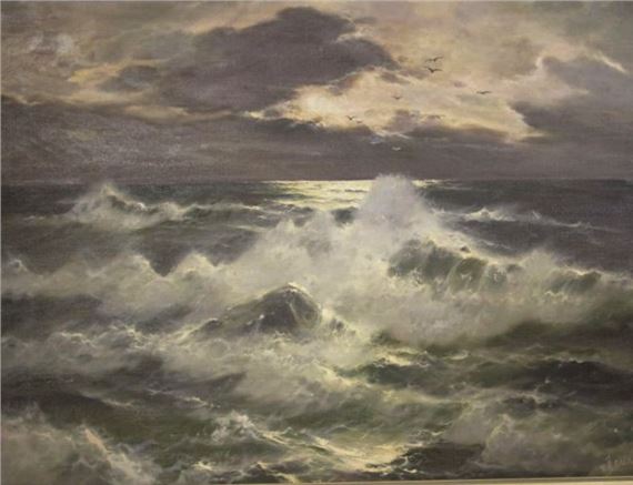 Seestück by Endre von Derera