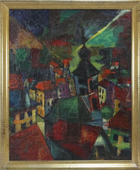 Herbert Anger | Kirche und Stadt (1921) | MutualArt