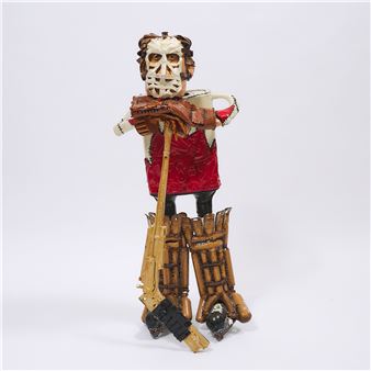 KEN DRYDEN LEANING ON HIS HOCKEY STICK - Patrick Amiot