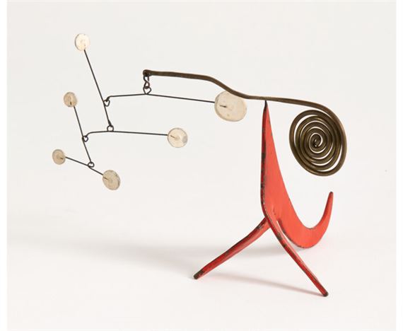 Alexander Calder | Seis Puntos Blancos Sobre Rojo (1955) | MutualArt