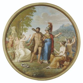 Hercules at the crossroads between Vice and Virtue - Pelagio Palagi