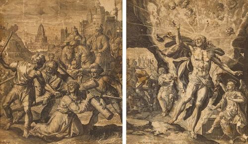 Two Works: Szenen aus der Passion Christi by Jan Sadeler I, Maerten de Vos, 1582
