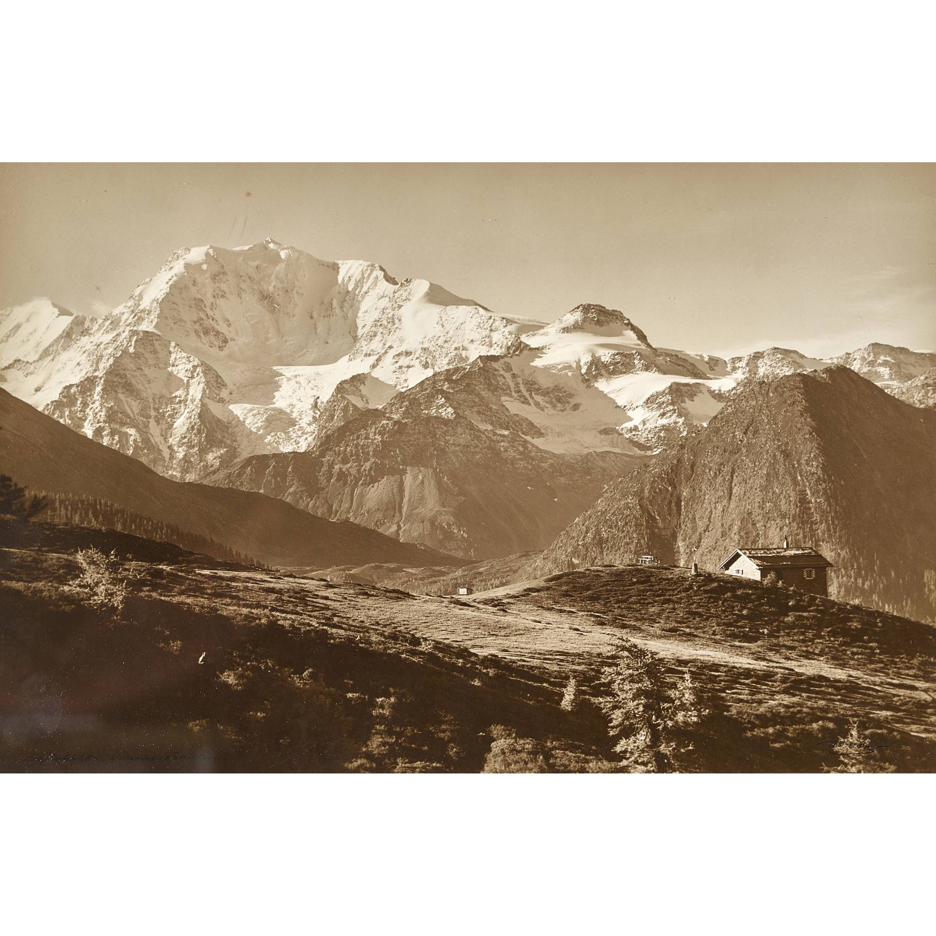 Artwork by Emanuel Gyger, Saflischhütte Weissmies, Fletschhorn, Made of Gelatin silver print