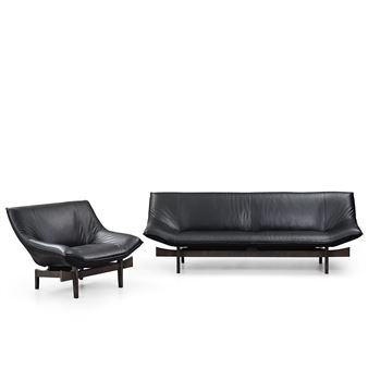 a "model 84" sofa and easy chair - Erik Marquardsen