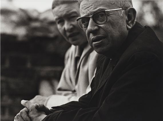 J.P Sartre and Simone de Beauvoir in Nida by Antanas Sutkus, 1965