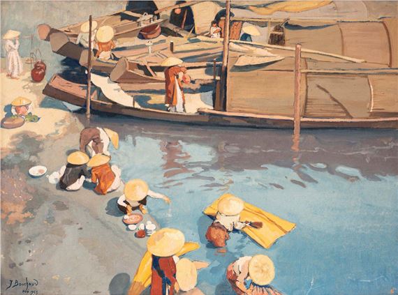Au bout du canal by Jean Bouchaud, 1925