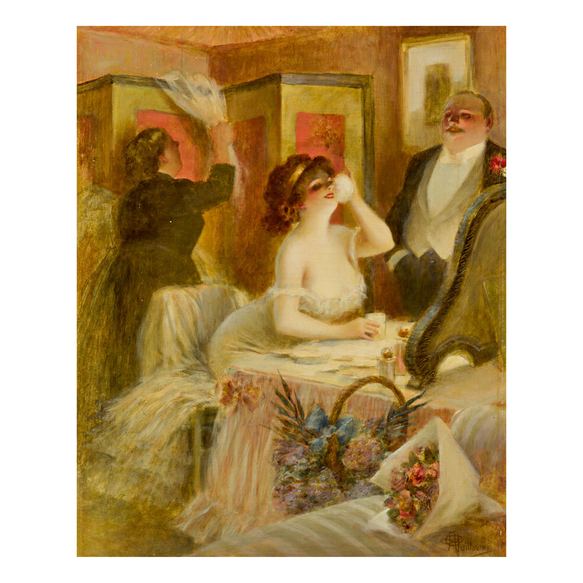 Artwork by Paul Guillaume, THE DRESSING ROOM, Made of oil on panel