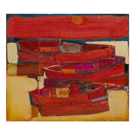 RED BOATS by Raimonds Staprans, 60