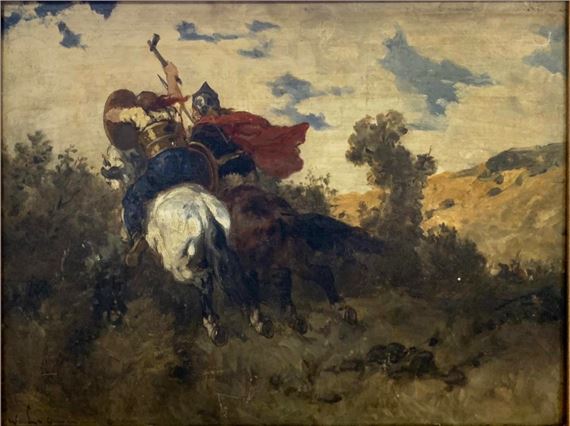 Evariste Vital Luminais Combat De Gaulois Mutualart