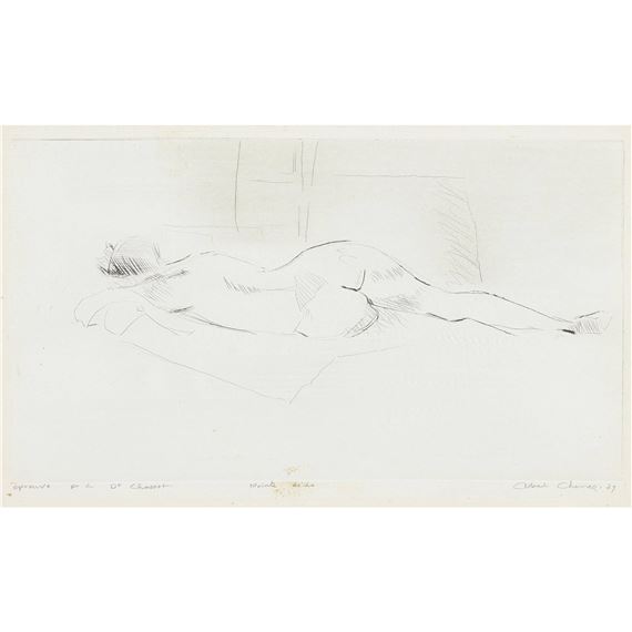 Liegende by Albert Chavaz, 1979