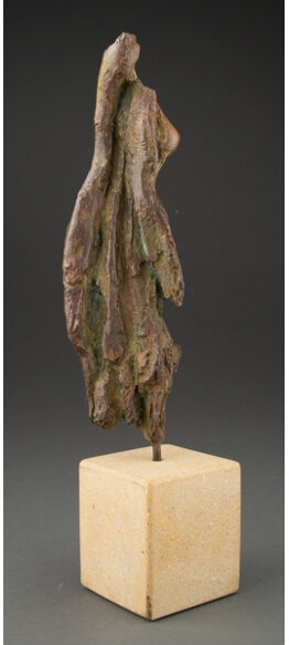 Artwork by Anita Huffington, Dryad, Made of Bronze with wood