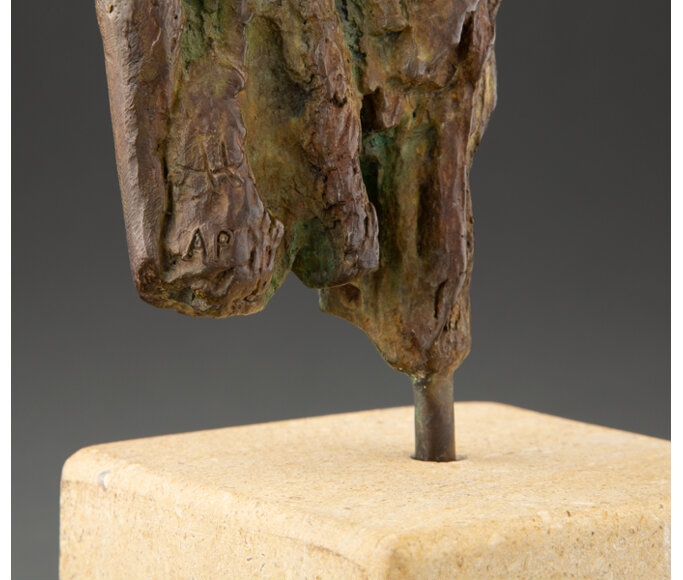 Artwork by Anita Huffington, Dryad, Made of Bronze with wood