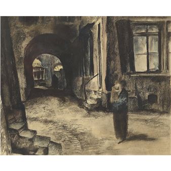 Strassenszene - August Jaeger