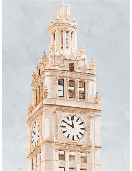 David Acuff | Chicago Wrigley Tower (1994) | MutualArt