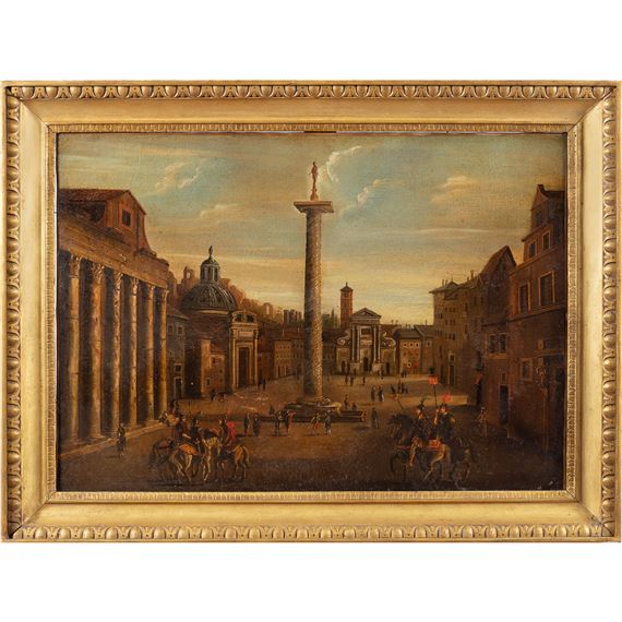 Capriccio architettonico by Roman School, 20th Century