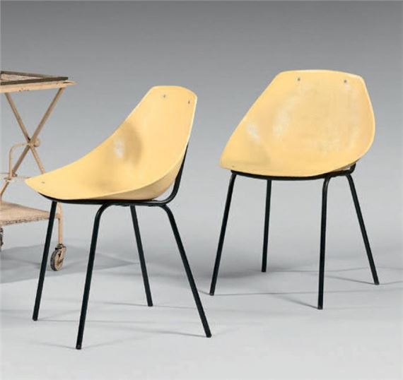 Pierre Guariche | TWO CHAIR SUITE Model Shell for MEUROP (2