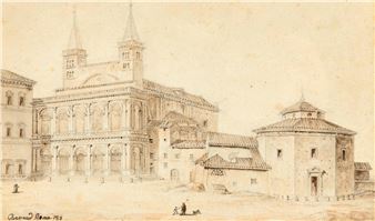 FACADE OF THE NORTH TRANSEPT OF SAINT JEAN DE LATRAN AND THE BAPTISTERY - Antoine-Martin Garnaud