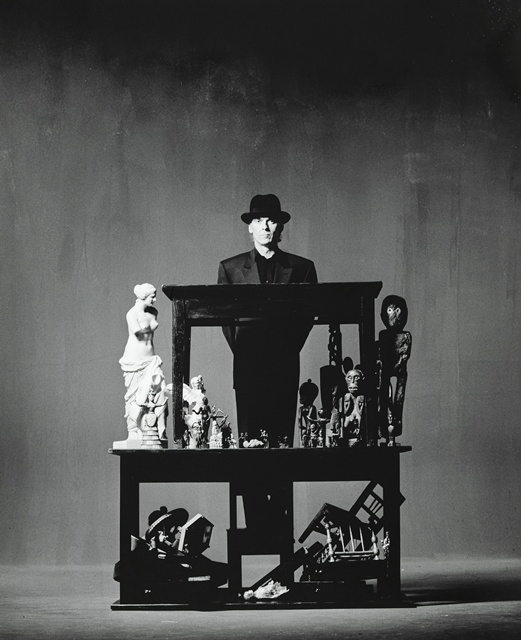 Artwork by Jürgen Klauke, Der Kulturtisch, Made of Gelatin silver print on photo paper