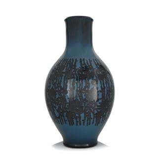 Grand vase balustre en porcelaine - Maheiddine Boutaleb