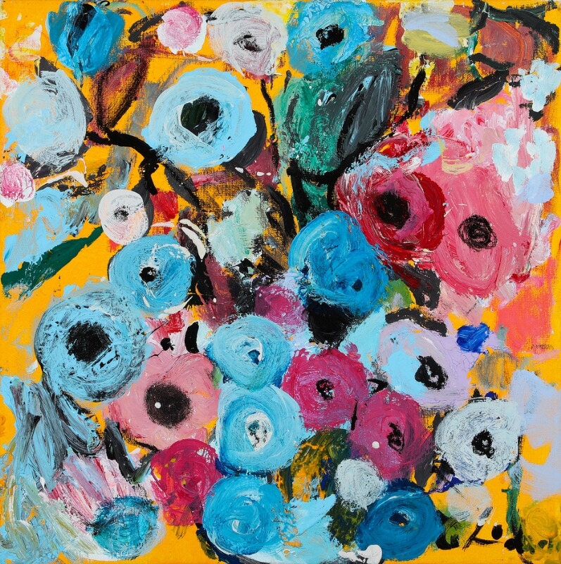 Artwork by Yrsa Isabel Lind, Composition, Made of Acrylic on canvas