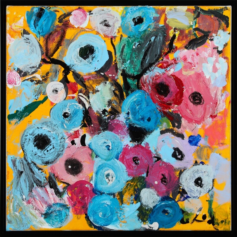 Artwork by Yrsa Isabel Lind, Composition, Made of Acrylic on canvas