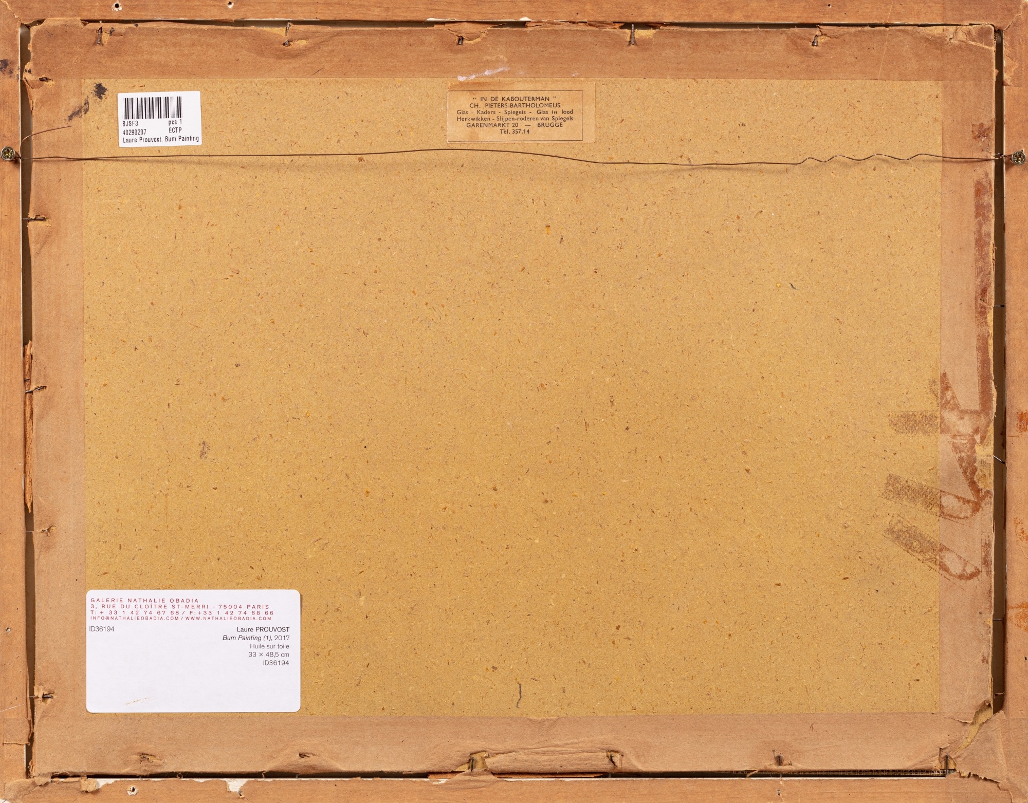 Artwork by Laure Prouvost, BUM PAINTING (1), Made of oil on canvas