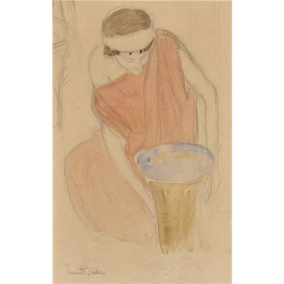 Porteuse de corbeille by Ernest Biéler