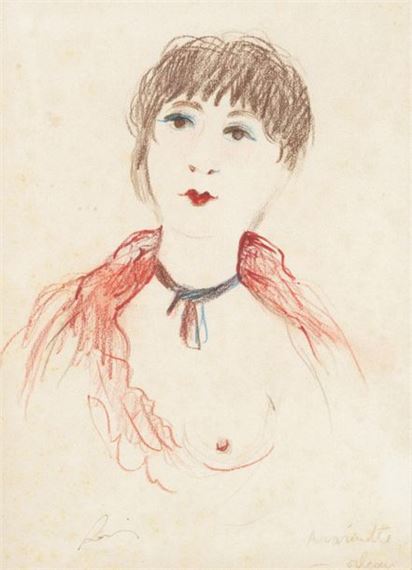 Portrait of a woman. - Marinette D'Orleans