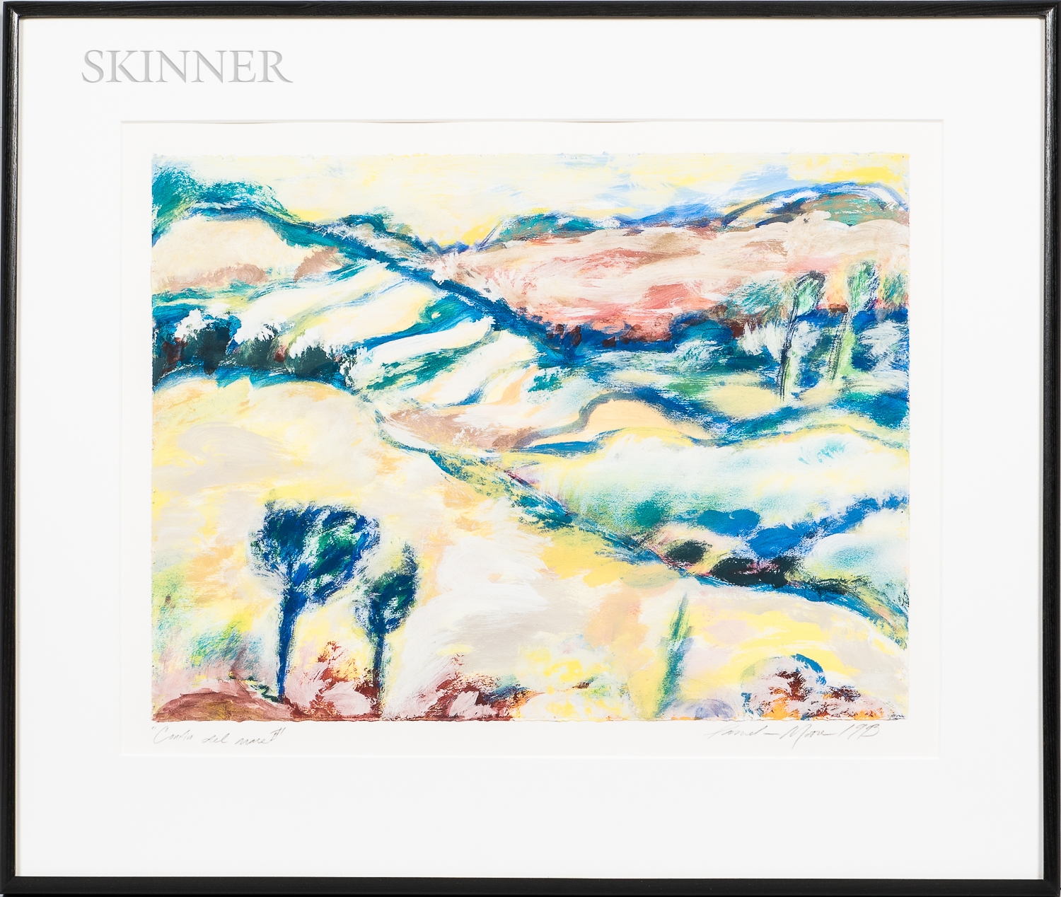 Artwork by Pamela Moore, Confin del mare I, Made of Monoprint on paper