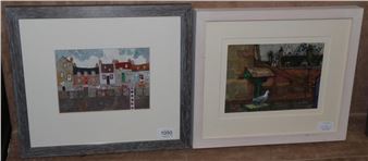 Two Works: Bird table; Fisherman's Row - Margaretann Bennett