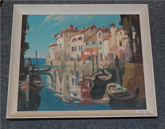 Venetian canal by John R. Townsend